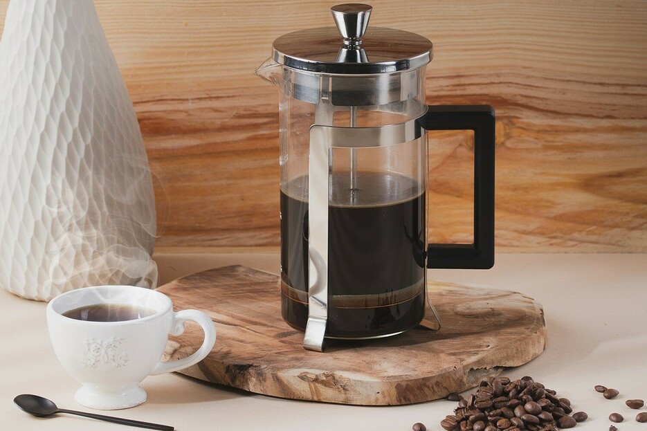 Cristel cafetière à piston simple paroi Arabica 3,5 ou 8 tasses Cristel cafetière à piston simple paroi Arabica 3,5 ou 8 tasses