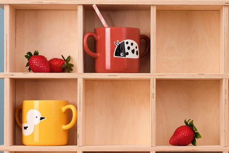 Asa mugs avec hanses : coccinnelle, canard, renard, grenouille