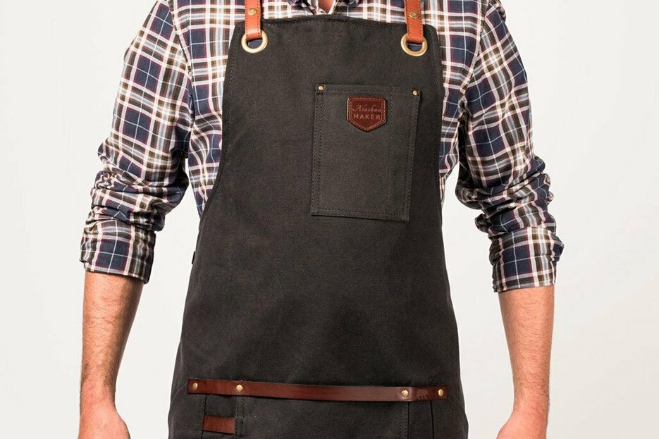 Tablier n 547 cuir noir