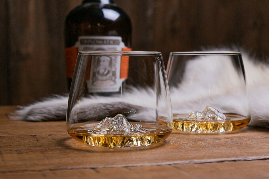 Set de 2 verres Everest & Mont Blanc 