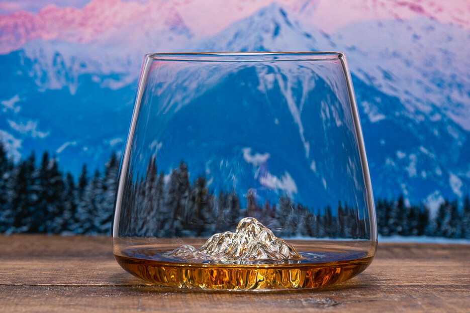 Set de 2 verres Everest & Mont Blanc 
