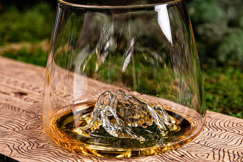 Prsentoir 2 verres spiritueux