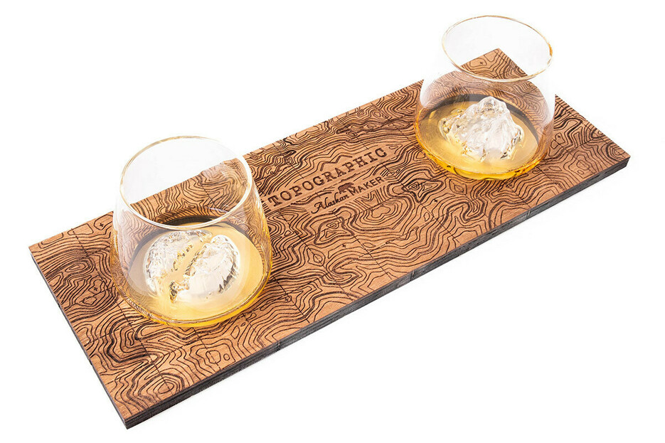 Prsentoir 2 verres spiritueux