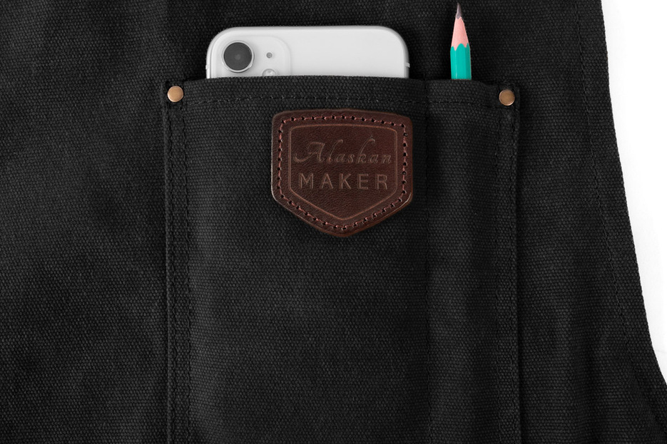 Tablier n 547 cuir noir