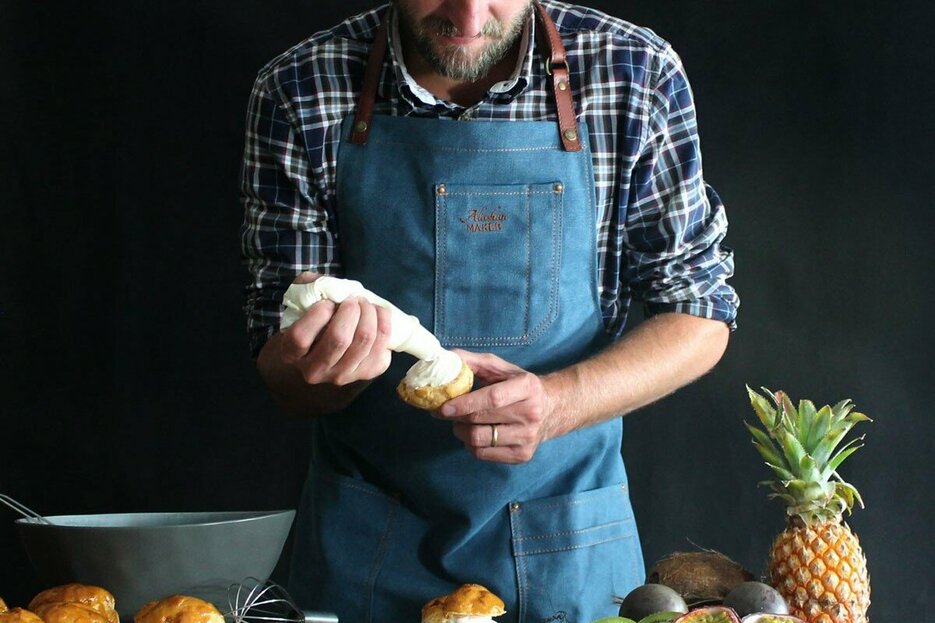 Tablier N325 Denim fonc