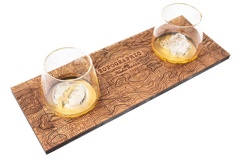 Prsentoir 2 verres spiritueux