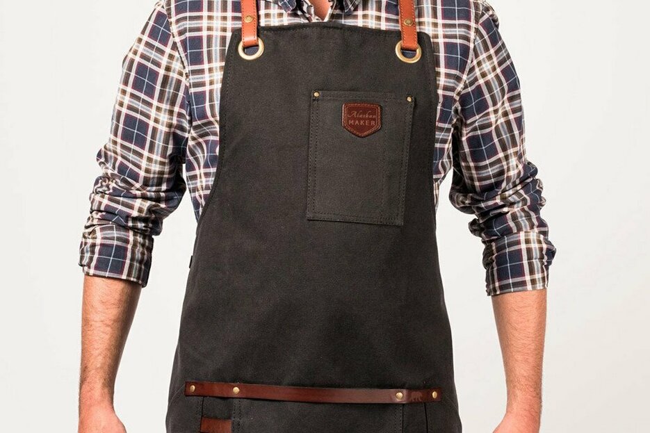 Tablier n 547 cuir noir