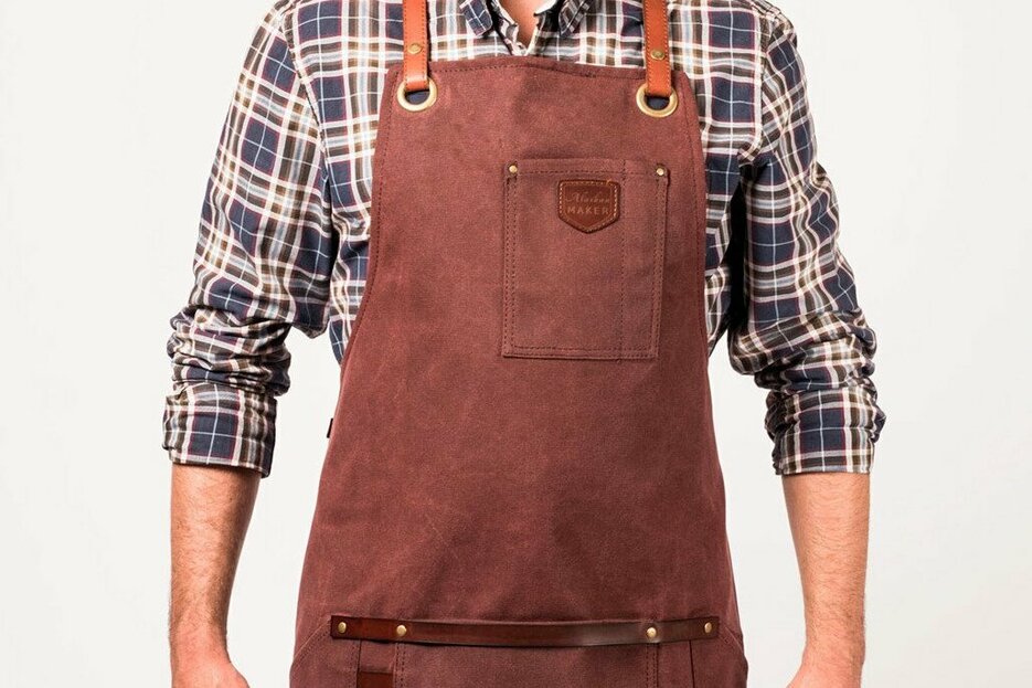 Alaskan Maker Tablier Tablier n 547 cuir bordeaux 