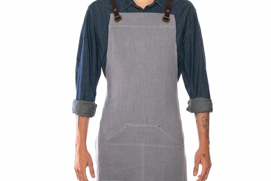 Alaskan Maker Tablier n137 en lin gris