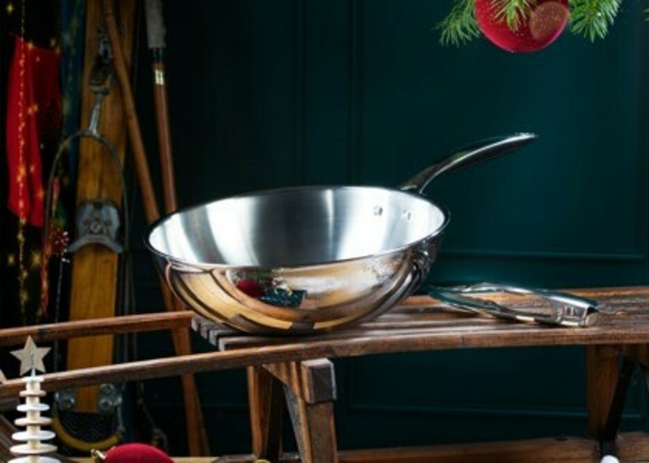 Wok inox CRISTEL