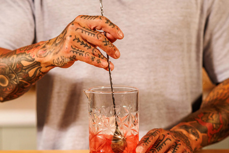 VACUVIN Cuillre  cocktail acier bross