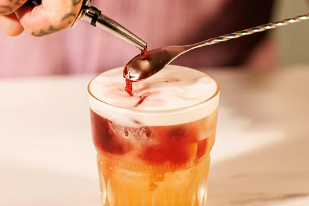 VACUVIN Cuillre  cocktail acier bross