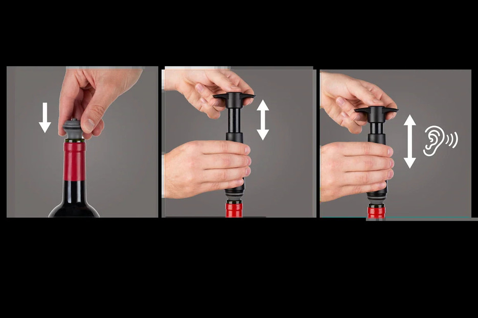 VACUVIN Lot de 2 Bouchons gris