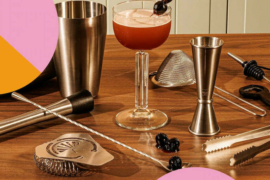 VACUVIN Coffret 7 pi�ces cocktail Bar in a Box Amateur