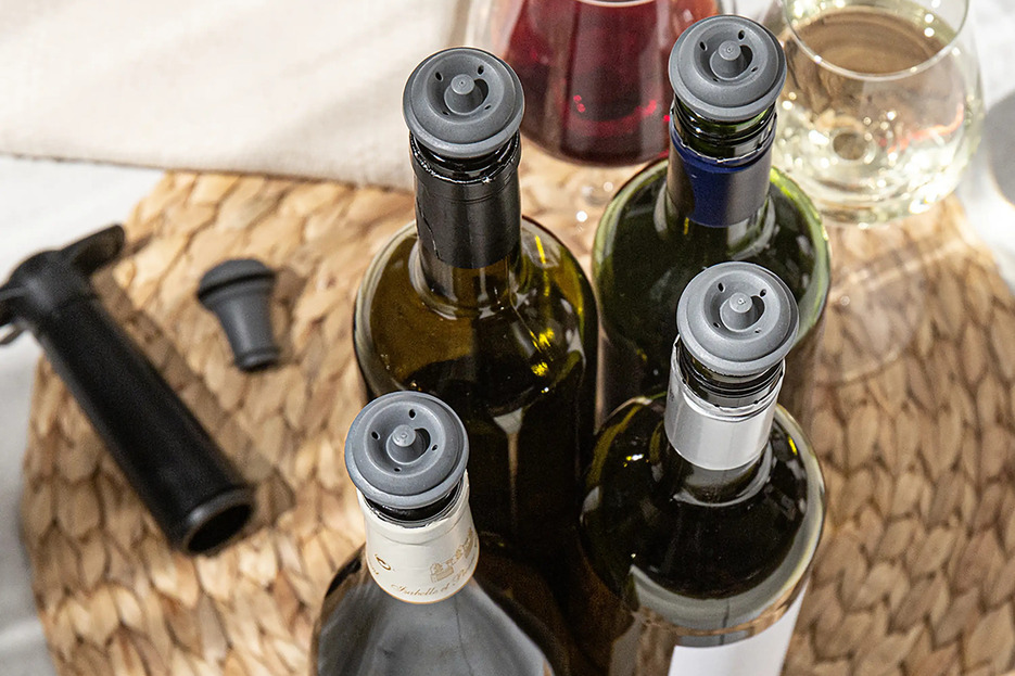 VACUVIN Lot de 2 Bouchons gris