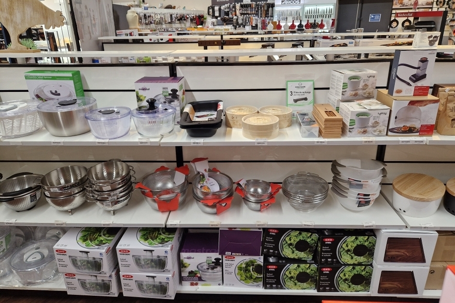 Equipement : Essoreuse, passoire OXO, MASTRAD, ZWILLING