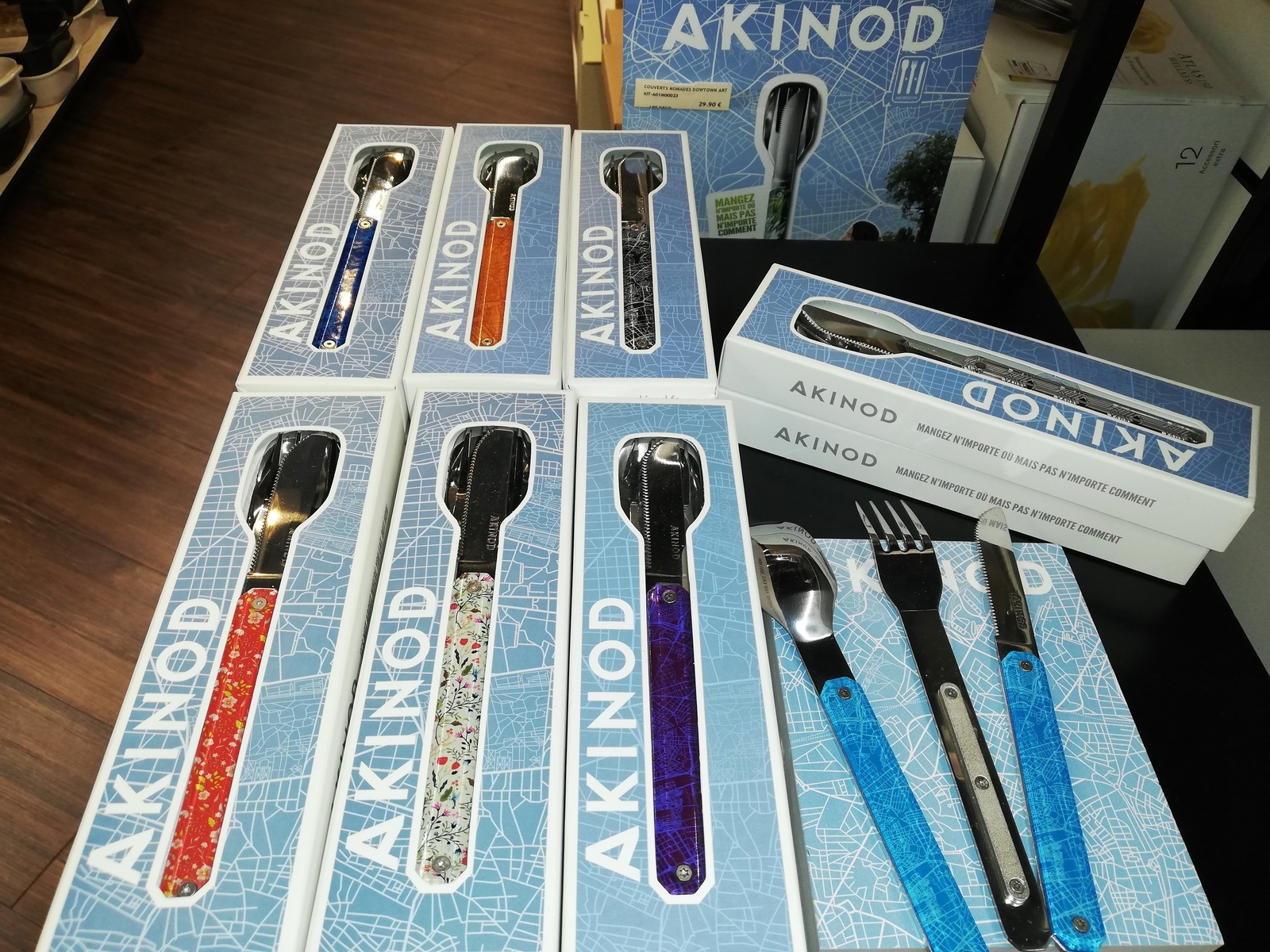 akinod - Couverts aimantés AKINOD Modèle - Marinière Mariniere Bleue :  : Cuisine et Maison